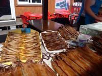 Russland, Listvjanka, Fisch-Markt