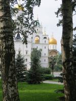 Moskauer Kremlblick aus dem Kremlpark