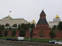 Moskwafahrt bei Regen: Kreml