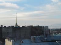 Abendstimmung über den Dächern der Stadt