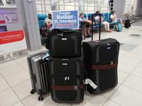 Ankunft in Moskau, Flughafen Moskau-Domodedowo