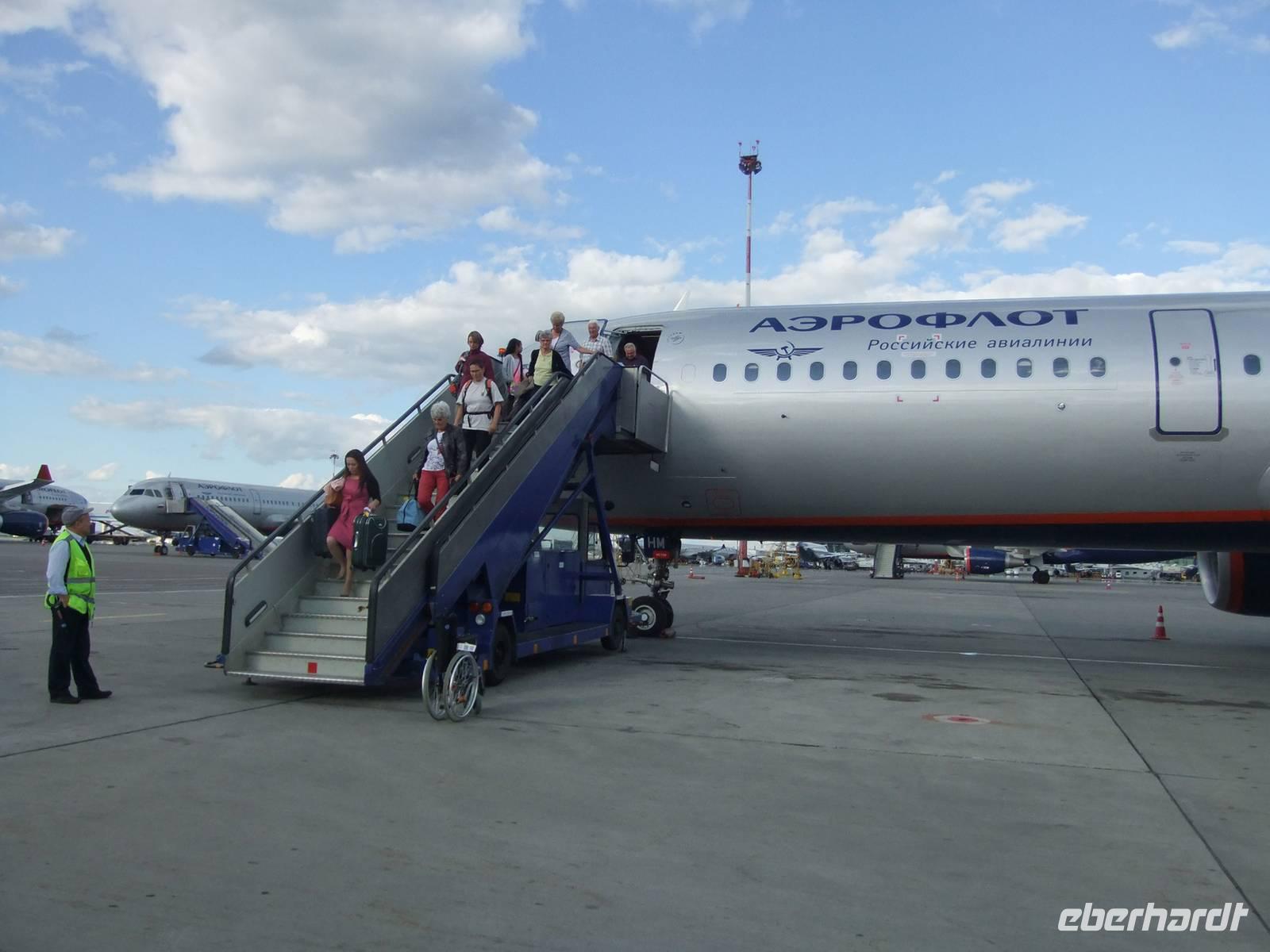 Ankunft in Moskau