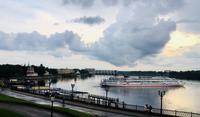 Blick vom Hotelzimmer in Uglitsch 