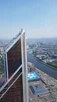 Moskau, Moscow City, Blick vom Federation Tower