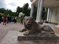 St.Petersburg, Peterhof, Führung im unteren Park