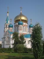 wiedererrichtete Kathedrale in Omsk