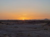 Sonnenuntergang in der Wüste Saudi-Arabiens