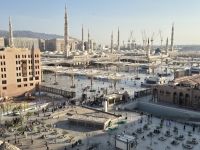 Medina - Prophetenmoschee vom Hotel aus 