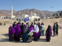 Pilger am Berg Uhud