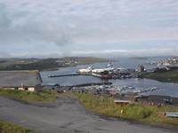 Blick auf Scalloway, Shetlands
