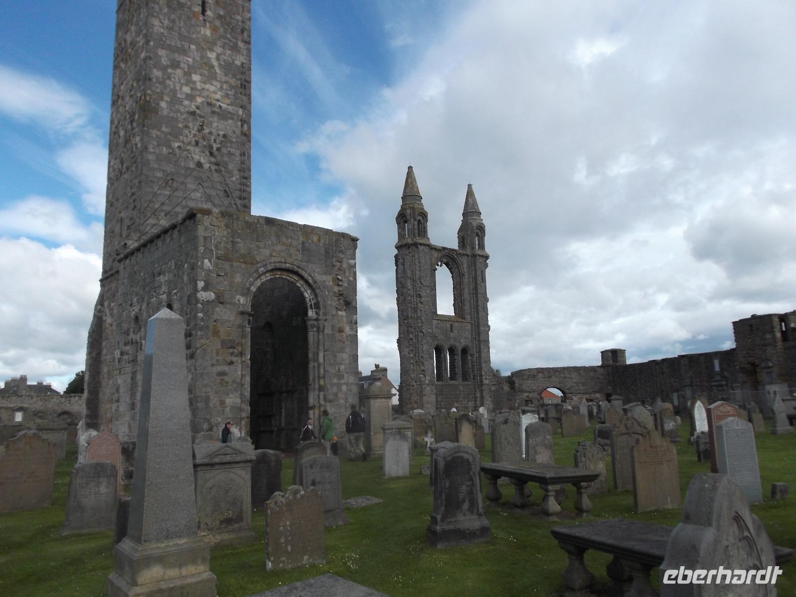 Reste der riesigen Kathedrale von St. Andrews, Fife, Schottland