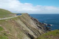 Bus steht am Parkplatz Sumburgh Head