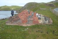 Hier gab es alle Steinarten zu sehen, aus denen die Shetlands bestehen 