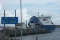 Hier in Tofta geht die Fähre zur Shetlandinsel Yell ab