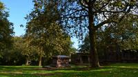 021 Glasgow, Friedhof mit Gittern gegen Leichendiebstahl