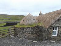 Blackhouse-Dorf An Gearannan auf der Insel Lewis