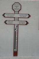 Wegweiser im Fährhafen John O'Groats