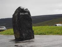 Grenzstein zwischen England und Schottland in Carter Bar in den Borders