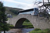 Gairnshiel Brig - der Hinterreifen schwebt