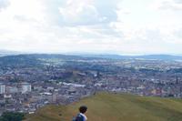 Edinburgh Castle von Arthur's Seat aus
