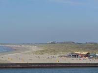 Strand bei Ijmuiden - Blick vom Schiff beim Auslaufen