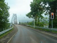 Vor der Überfahrt über die Connel-Bridge