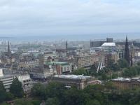 Blick auf die Stadt von Burganlage aus