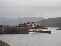 Ankunft des ältesten Dampfbootes Schottlands