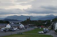 Abendszenerie in Kyleakin mit dem Castle Moil