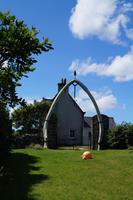 Whale Bone Arch, Braggar - der Kiefer eines Blauwahls als Gartentor. 