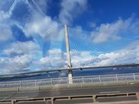 910_Rückfahrt; vorbei an der neuen Queensferry Crossing...