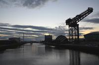 077 Glasgow, Abend am Clyde
