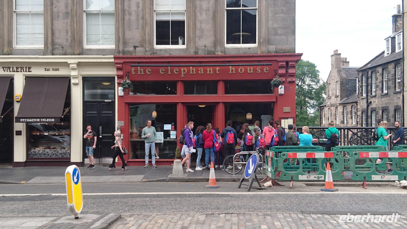 Der Geburtsort der Harry Potter Romane - das Elephant House Edinburgh