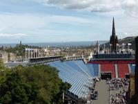 Edinburg - Blick zur Esplanade mit Tattoo Tribüne