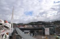 022 Oban, Blick vom Hafen auf die Stadt