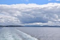 146 Isle of Skye, Abfahrt von Uist, Blick zu den Cullin Hills