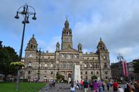 Ankunft in Glasgow - Glasgow City Chambers (Rathaus)