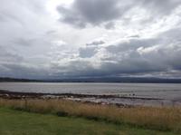 Blick zur Meeresbucht vor Fort George