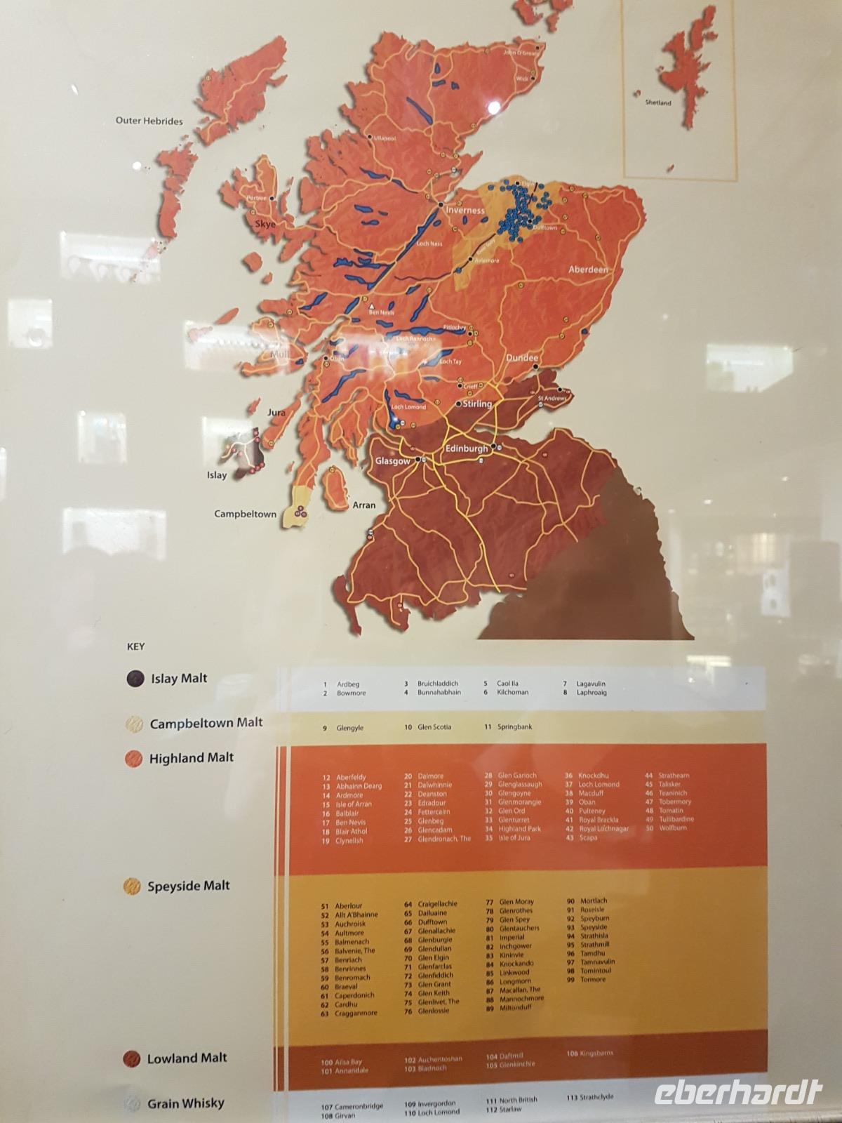 Whisky-Regionen im Überblick