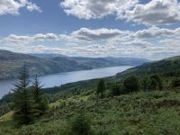 5. Reisetag – Durch das Great Glean nach Inverness – Wanderung auf dem Great Glen Way – Blick über den Loch Ness