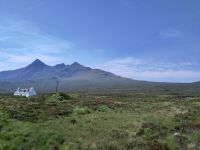 Allt Dearg Cottage vor der Kulisse der Black Cuillins