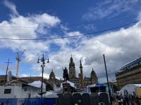 1. Reisetag – Ankunft in Glasgow – George Square mit City Chambers im Hintergrund