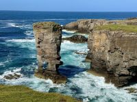 7. Reisetag – Tag auf den Orkney-Inseln – Spaziergang zu den Cliffs of Yesnaby – Yesnaby Castle
