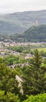 107 Stirling Castle, Aussicht zum William Wallace Monument und zur Stirling Bridge