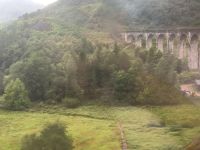 Glenfinnan Viadukt vom Zug aus