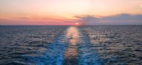 308 Auf der Fähre KingsSeaways, Sonnenuntergang auf der Nordsee