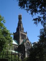 Glasgow - Blick zum Turm der Kathedrale