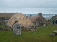 Restauriertes Blackhouse-Dorf, An Gearannan, Insel Lewis