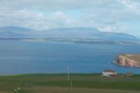 Blick auf die Bucht Scapa Flow, Orkney-Inseln