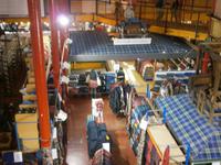 Blick in eine Weberei für Tartans